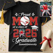 Personalized Baseball Graduation Shirt Class of 2026 Custom Senior Shirt Family Graduation Gift Baseball Senior 2026 Shirt Na02 T24