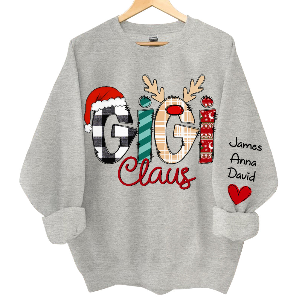 Gigi Claus Custom Sweatshirt - Best Family Christmas Gift for Grandma