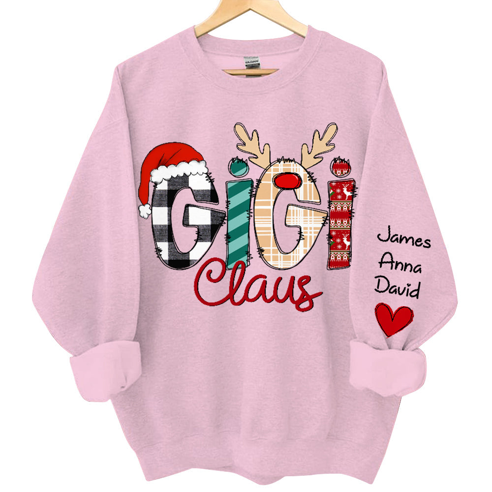Gigi Claus Custom Sweatshirt - Best Family Christmas Gift for Grandma