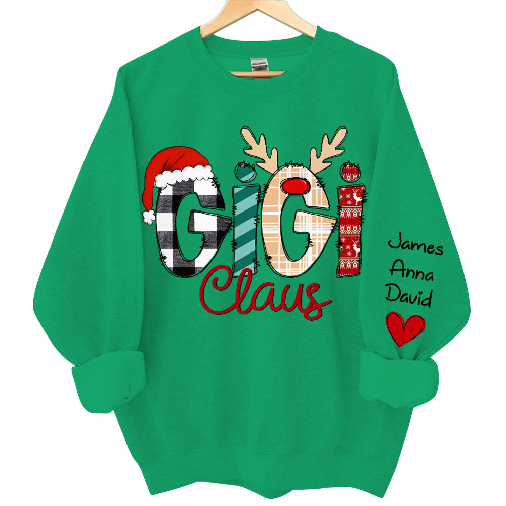 Gigi Claus Custom Sweatshirt - Best Family Christmas Gift for Grandma