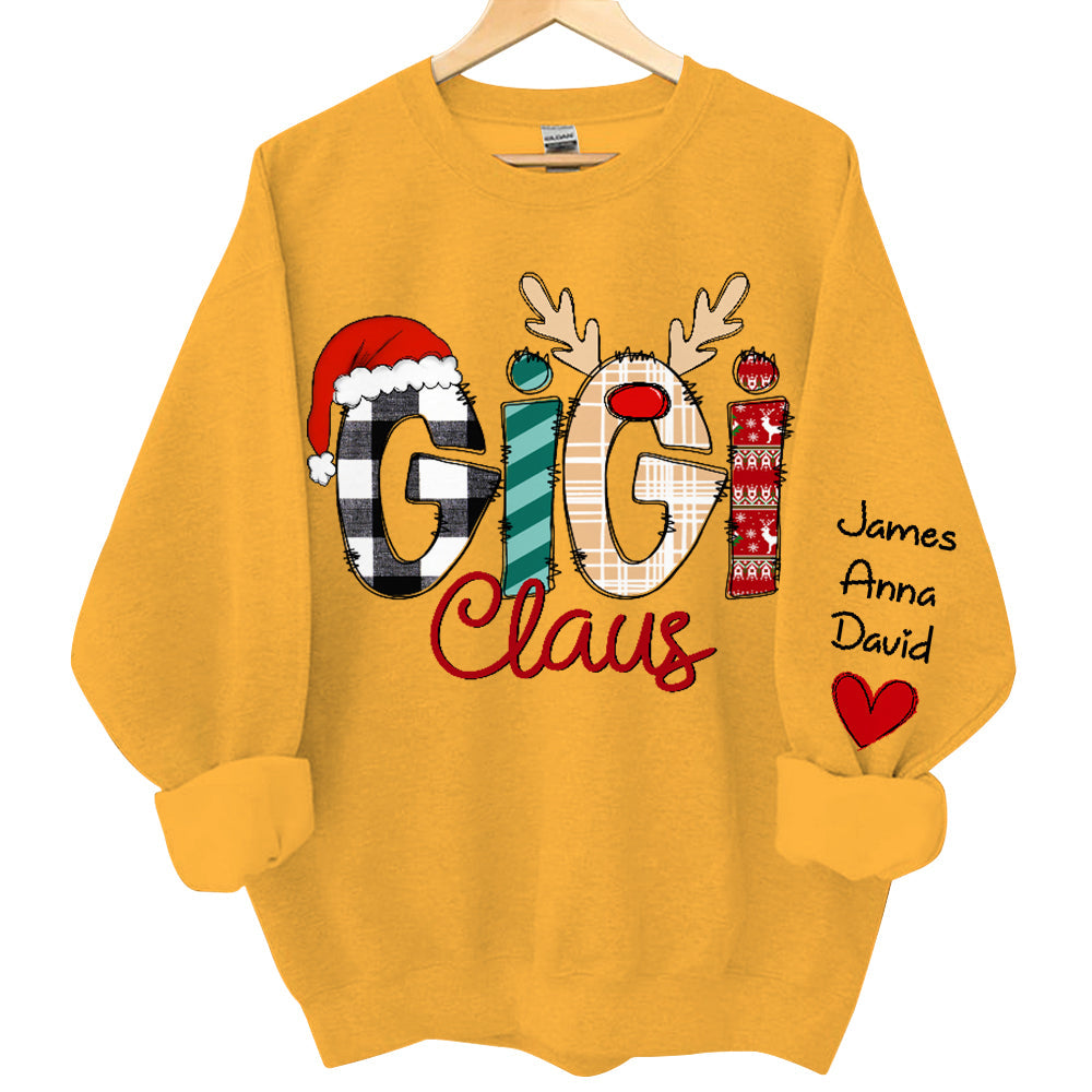 Gigi Claus Custom Sweatshirt - Best Family Christmas Gift for Grandma
