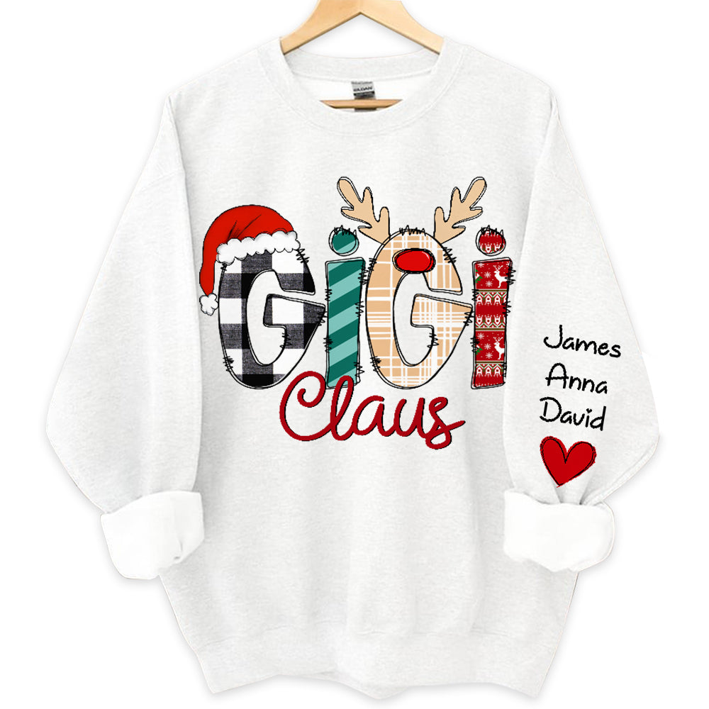 Gigi Claus Custom Sweatshirt - Best Family Christmas Gift for Grandma
