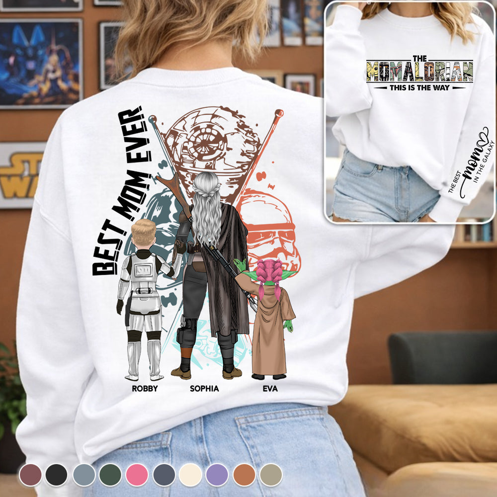 Best Mom Ever -  The Momalorian  Personalized Shirt Gift For Mom- Custom Mother's Day Gift 2026 T1807 Hv01