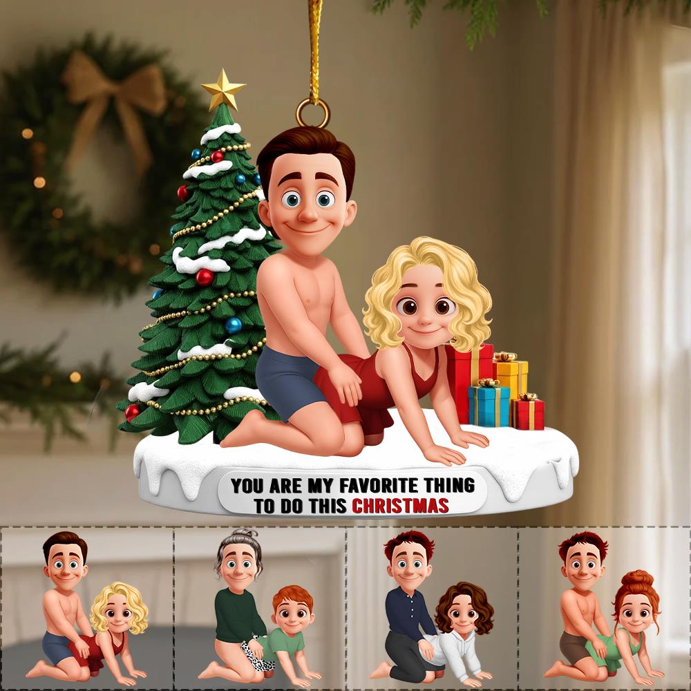 Naughty Couple I F**king Love You Ornament Personalized Gifts For Couple Nh00
