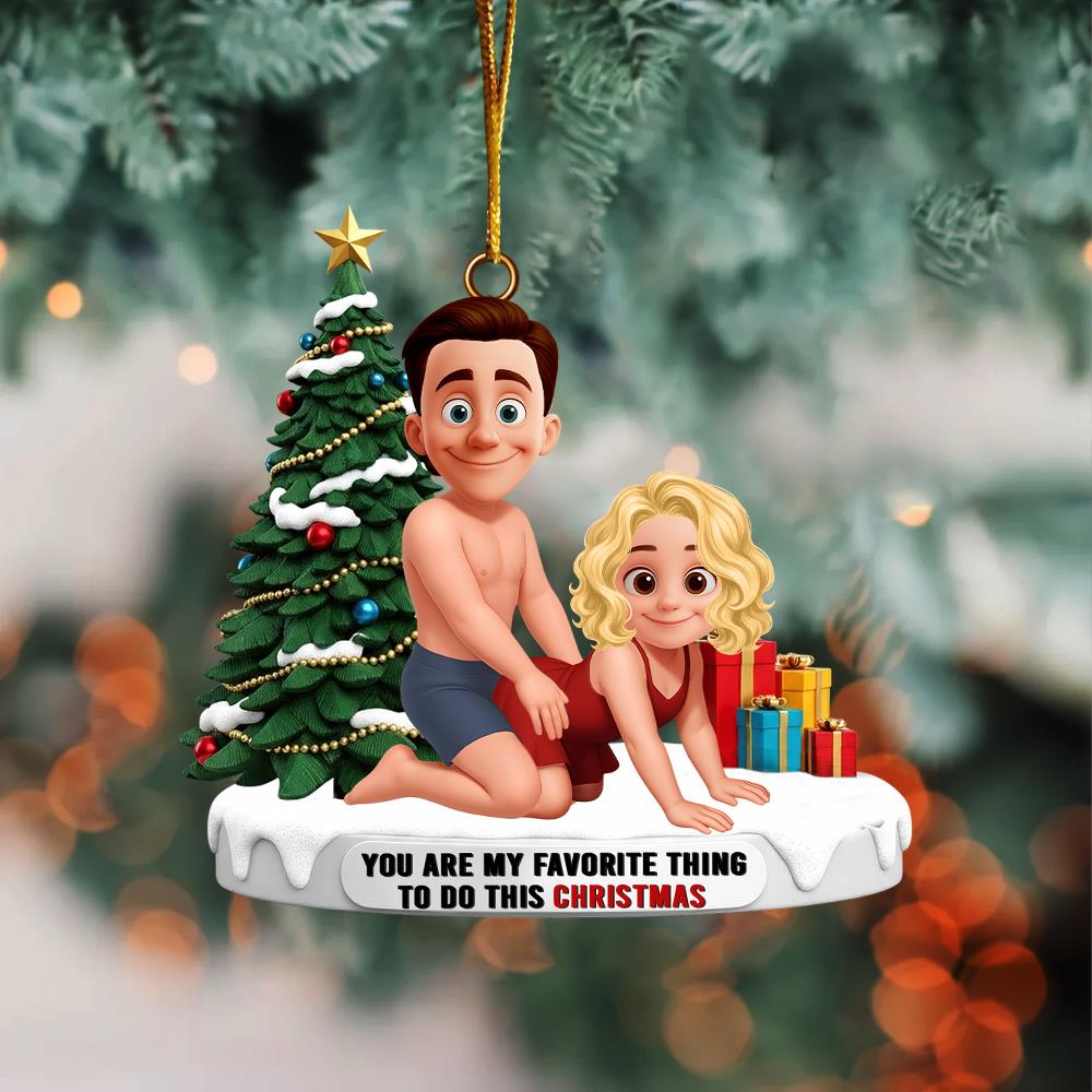 Naughty Couple I F**king Love You Ornament Personalized Gifts For Couple Nh00