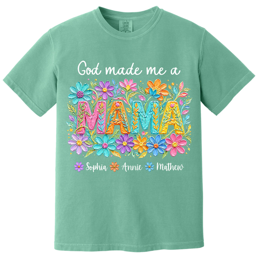 Custom God Made Me A Mama With Names, Mother's Day, Gift For Mom L0411 VH01