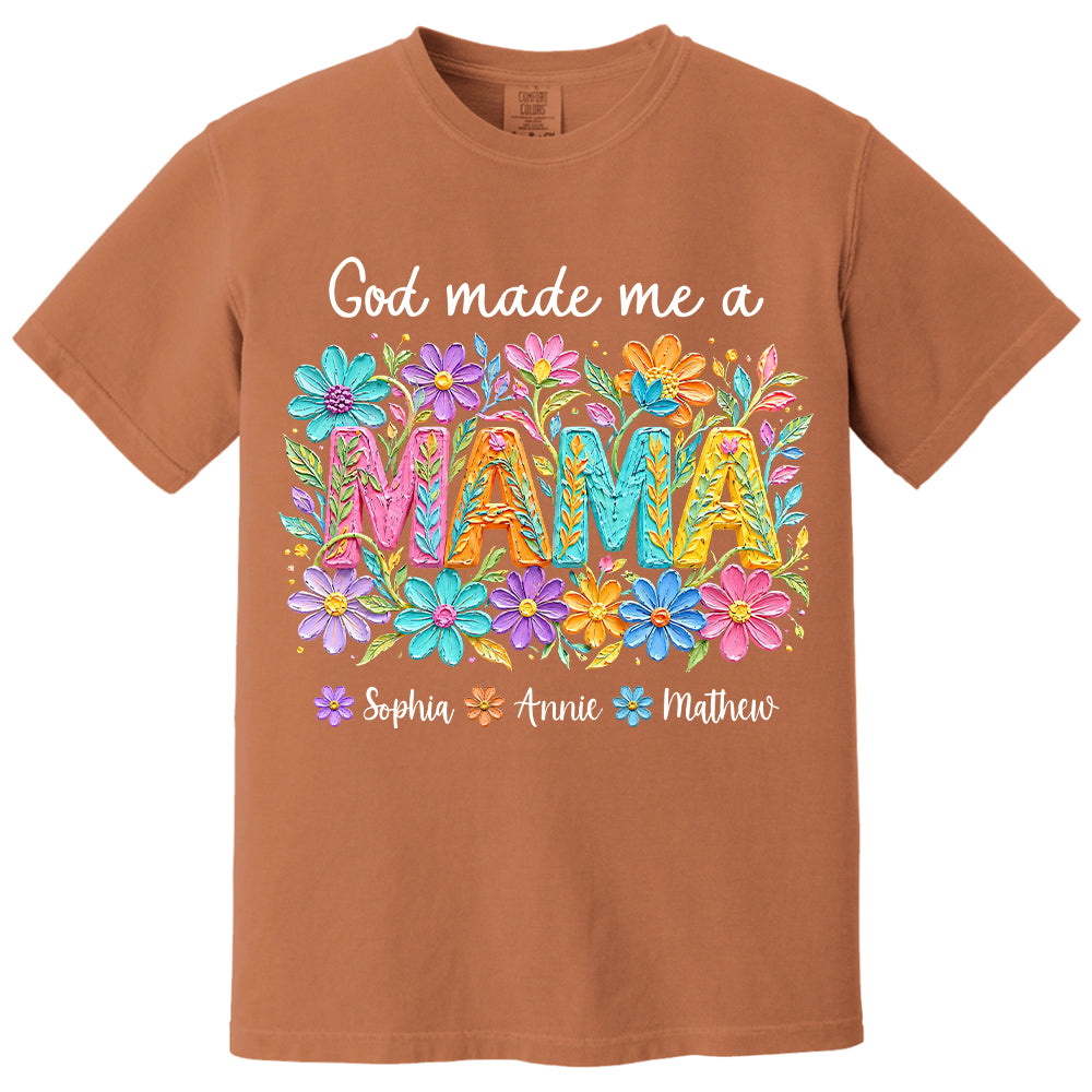 Custom God Made Me A Mama With Names, Mother's Day, Gift For Mom L0411 VH01
