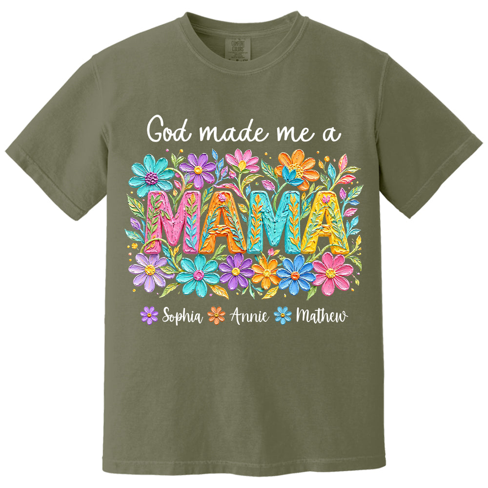 Custom God Made Me A Mama With Names, Mother's Day, Gift For Mom L0411 VH01