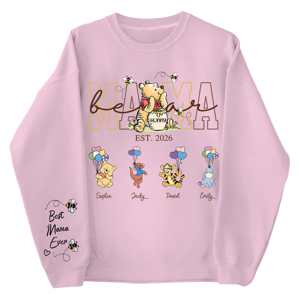 Custom Mama Grandma Bear Shirt, Personalized Shirt Gift For Mom, Grandma, Custom Shirt For Mother's Day MI209