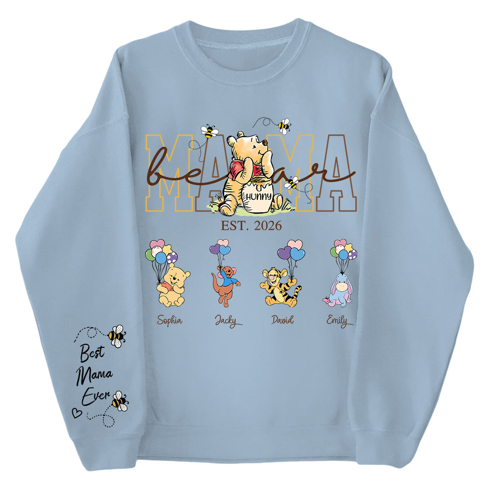 Custom Mama Grandma Bear Shirt, Personalized Shirt Gift For Mom, Grandma, Custom Shirt For Mother's Day MI209