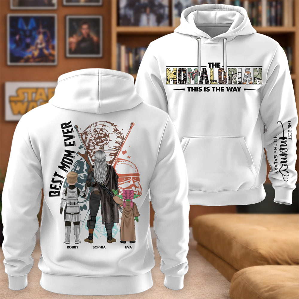 Best Mom Ever -  The Momalorian  Personalized Shirt Gift For Mom- Custom Mother's Day Gift 2026 T1807 Hv01