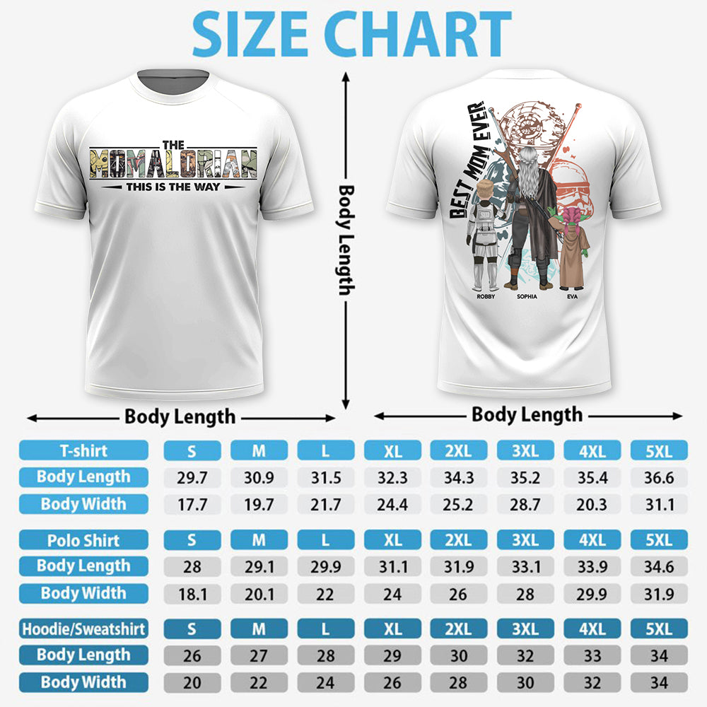 Best Mom Ever -  The Momalorian  Personalized Shirt Gift For Mom- Custom Mother's Day Gift 2026 T1807 Hv01
