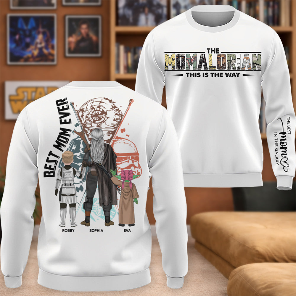Best Mom Ever -  The Momalorian  Personalized Shirt Gift For Mom- Custom Mother's Day Gift 2026 T1807 Hv01