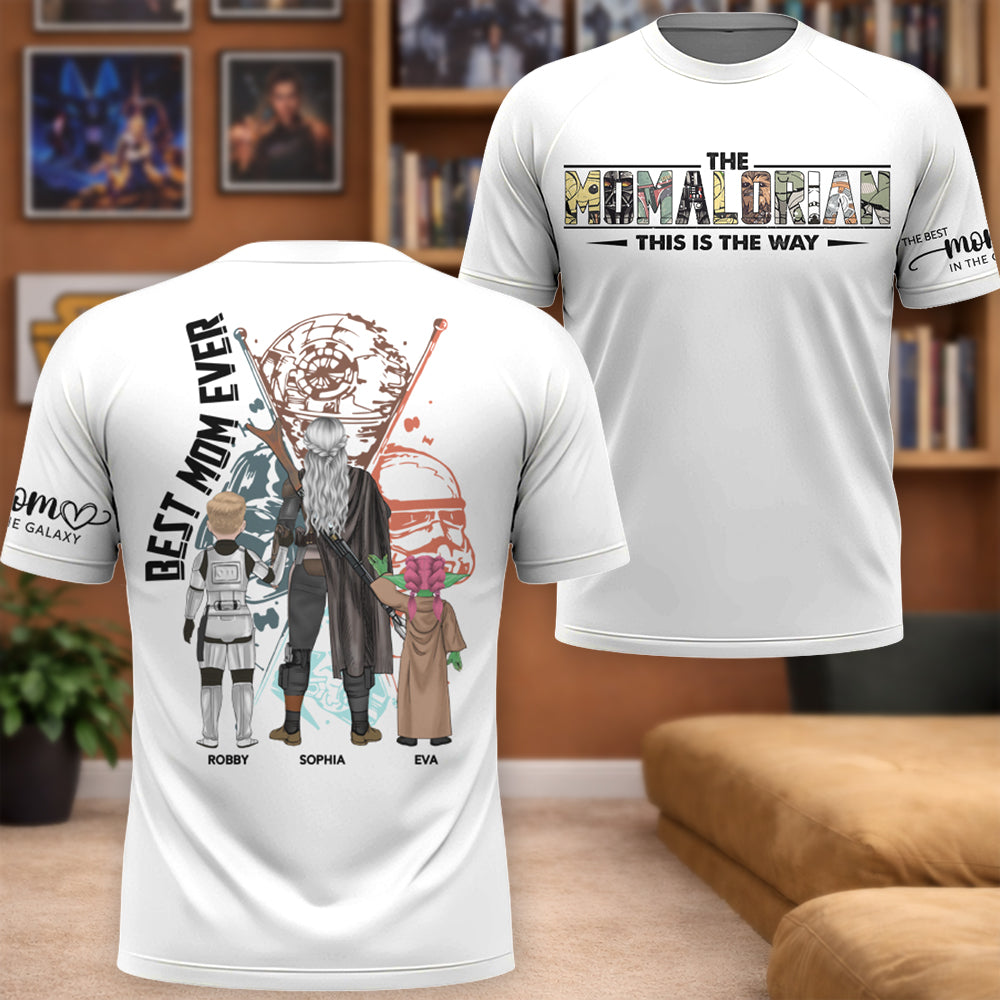 Best Mom Ever -  The Momalorian  Personalized Shirt Gift For Mom- Custom Mother's Day Gift 2026 T1807 Hv01