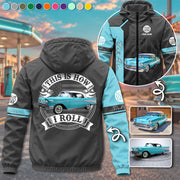 This Is How I Roll - Custom Photo Classic Car Windbreaker Jacket - Personalized Name Car Jacket A2110 T24