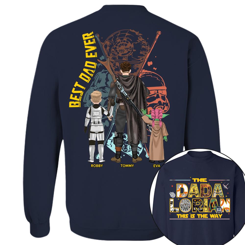 The Dadalorian This Is The Way - Personalized Shirt Custom Nickname With Kids Gift For Dad 2026 T1807 Hv01
