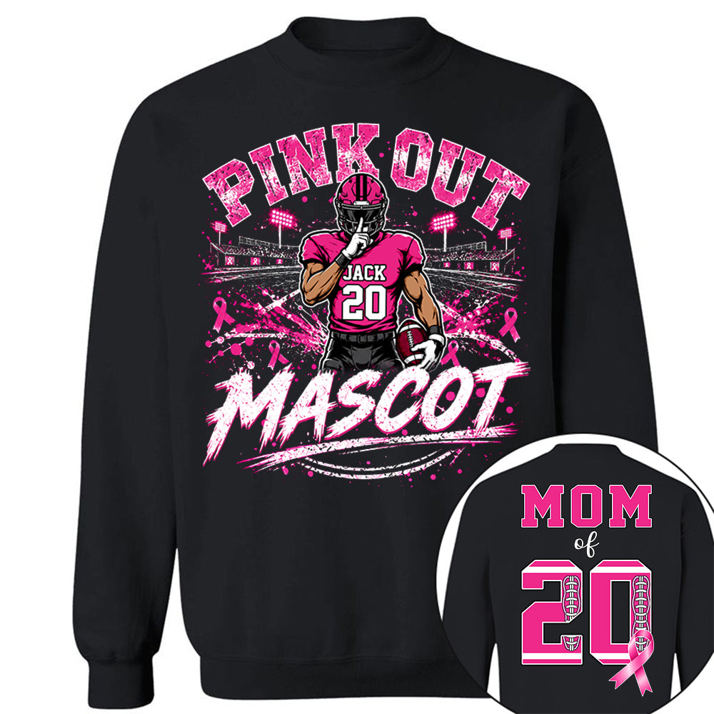 Personalized Pink Out Shirt Breast Cancer Awareness Custom Name & Number Shirt T1807 VH01