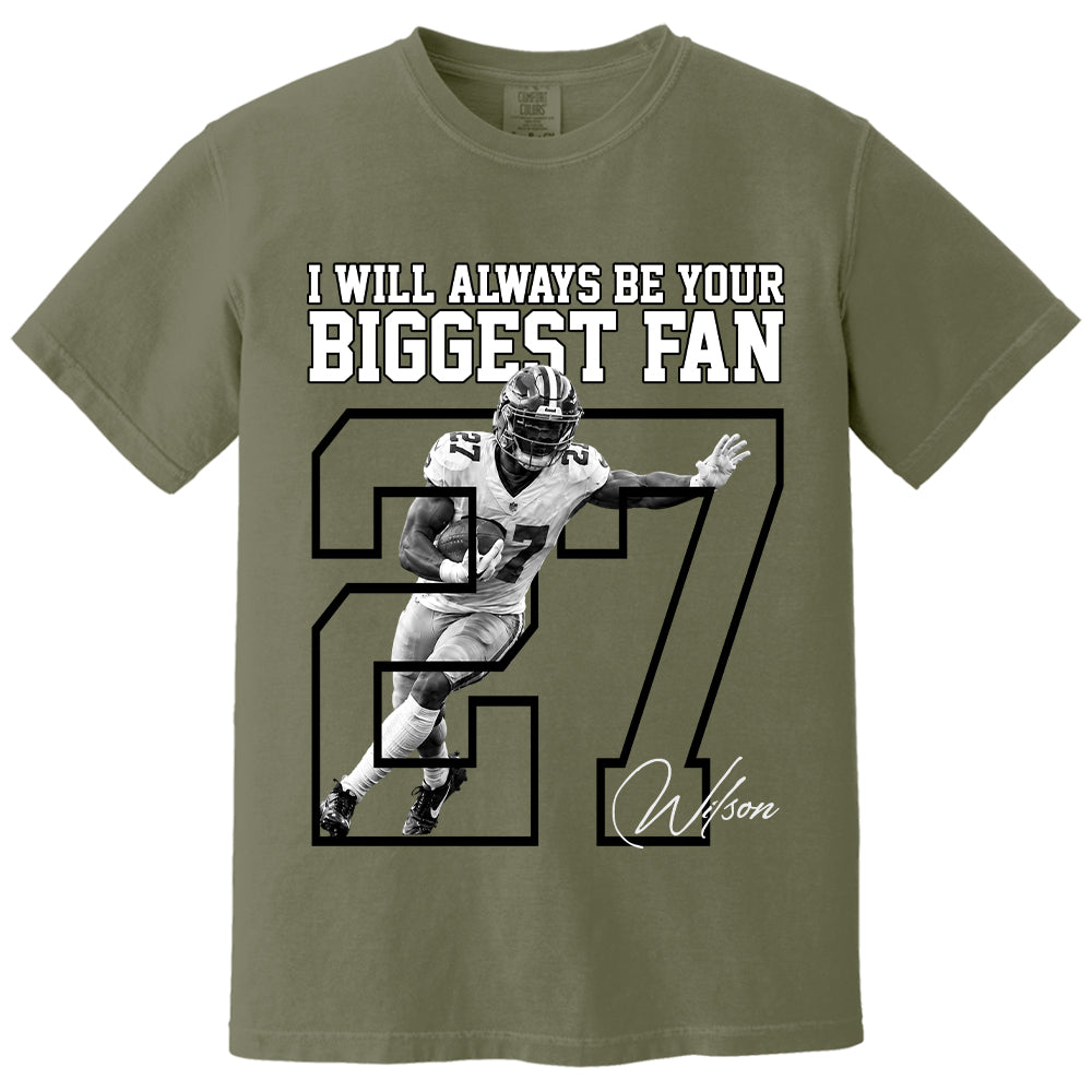 Personalized Washed Tee Custom American Football Players Sport Family NA04 T24