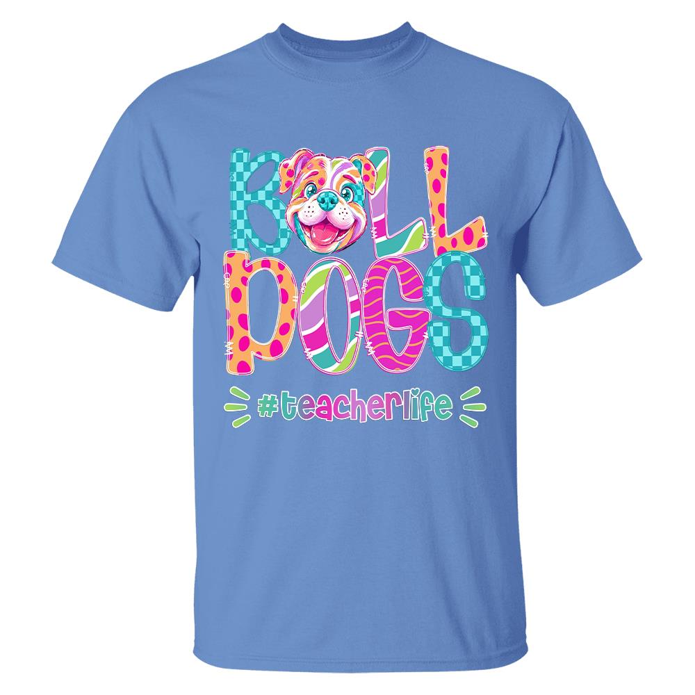 Personalized Mascot Spirit Shirt, Personalized School Spirit Tee, Colorful Team Name T-Shirt Hv01