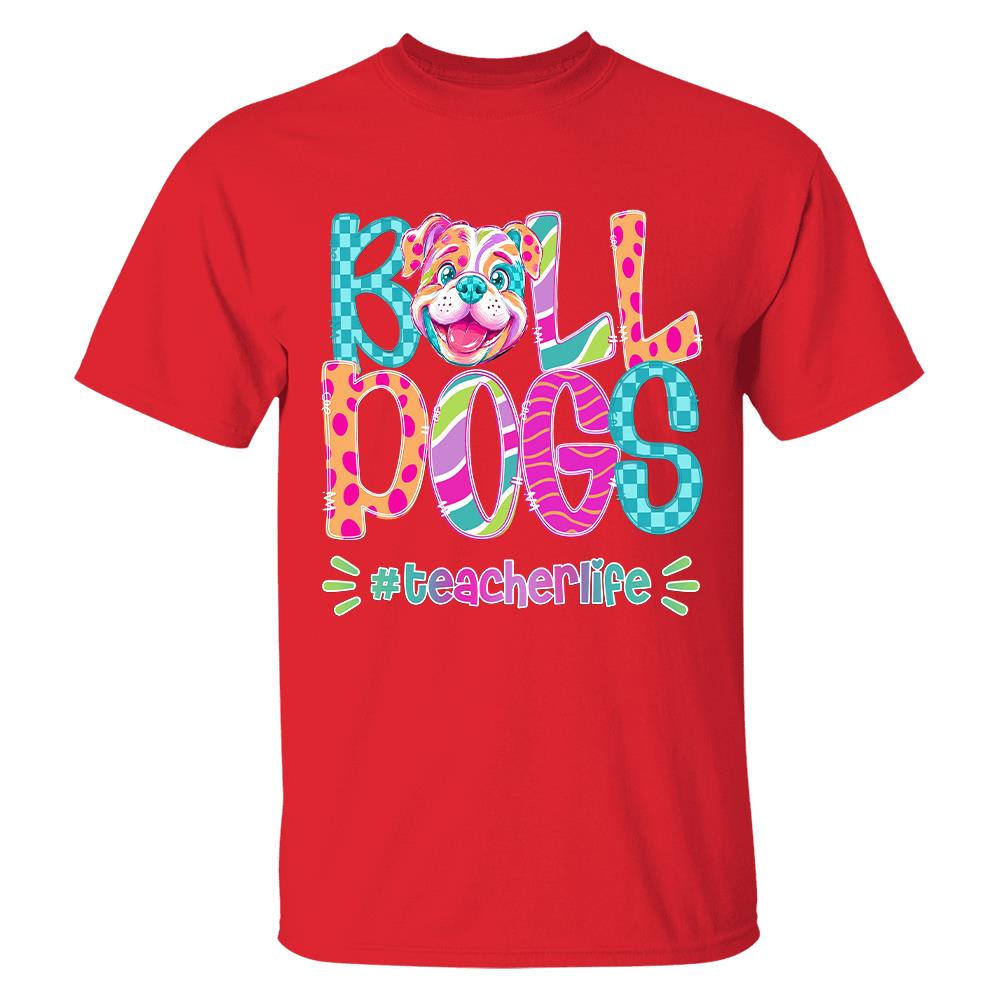 Personalized Mascot Spirit Shirt, Personalized School Spirit Tee, Colorful Team Name T-Shirt Hv01