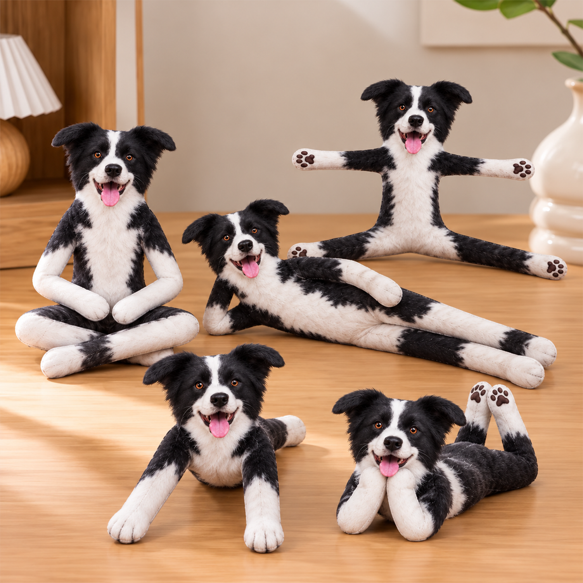 Personalized Photo Pet Squishy Toy Poseable Plush Doll, Funny Gift For Dog Mom, Dad, Cat Lover T1807 Hv01