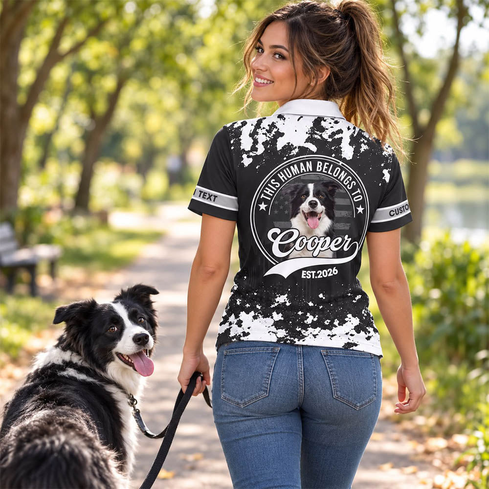 Personalized This Human Belongs To Shirt, Custom Photo Dog Gift For Dog Lover T1807 Pt99