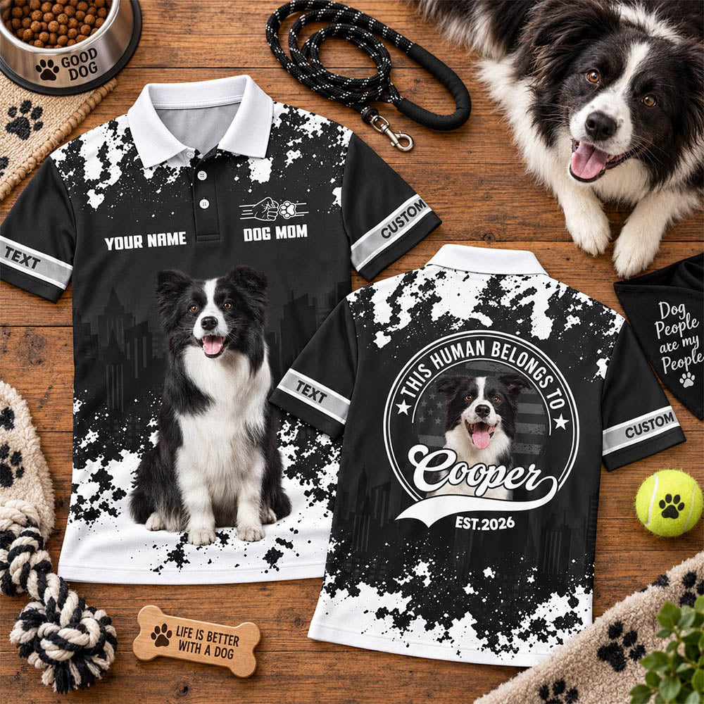 Personalized This Human Belongs To Shirt, Custom Photo Dog Gift For Dog Lover T1807 Pt99
