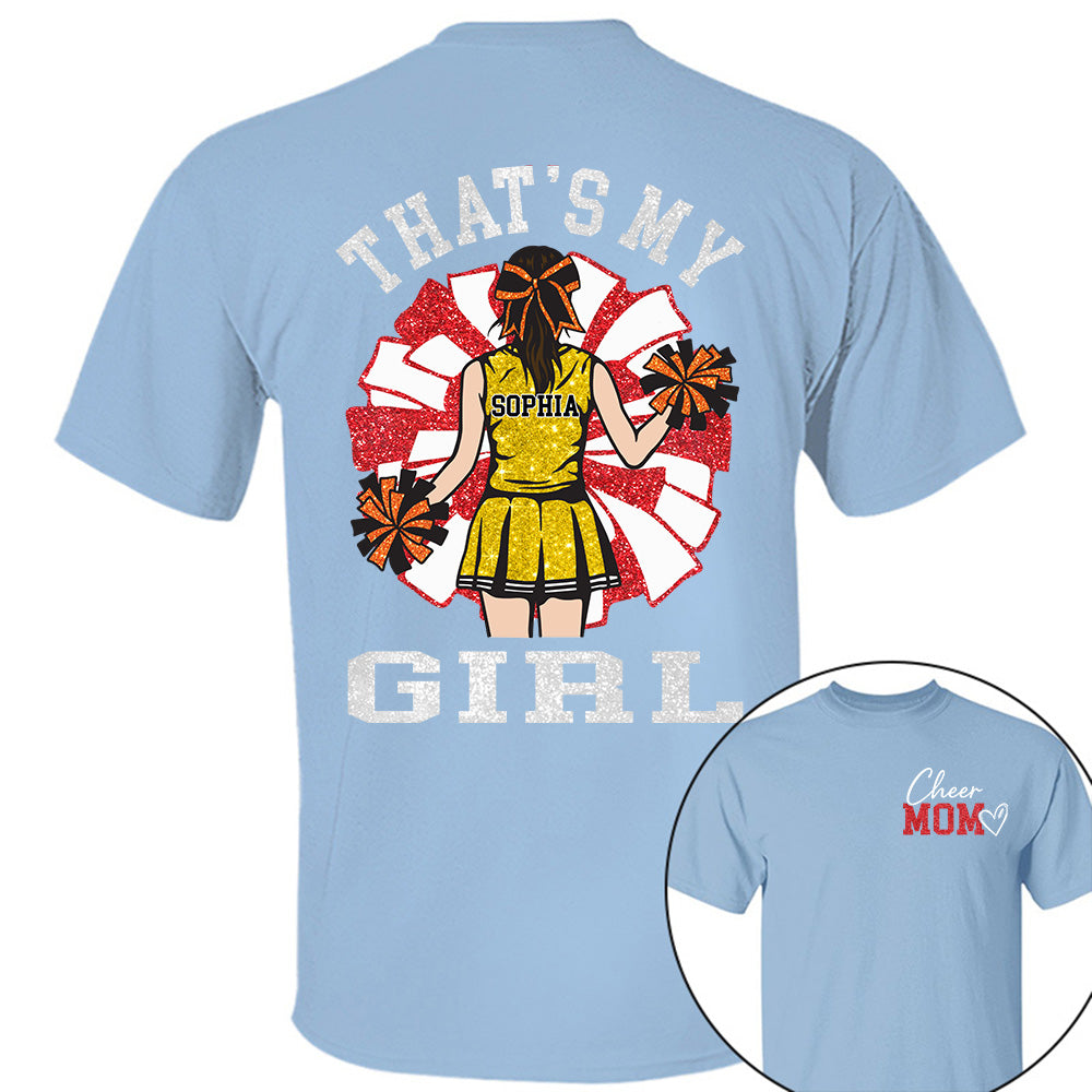 Personalized Cheer Mom Mom Shirt That's My Girl Shirt Gift For Cheerleader Family T1807