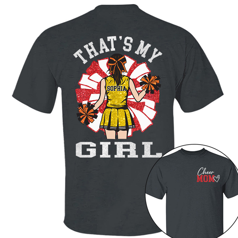 Personalized Cheer Mom Mom Shirt That's My Girl Shirt Gift For Cheerleader Family T1807