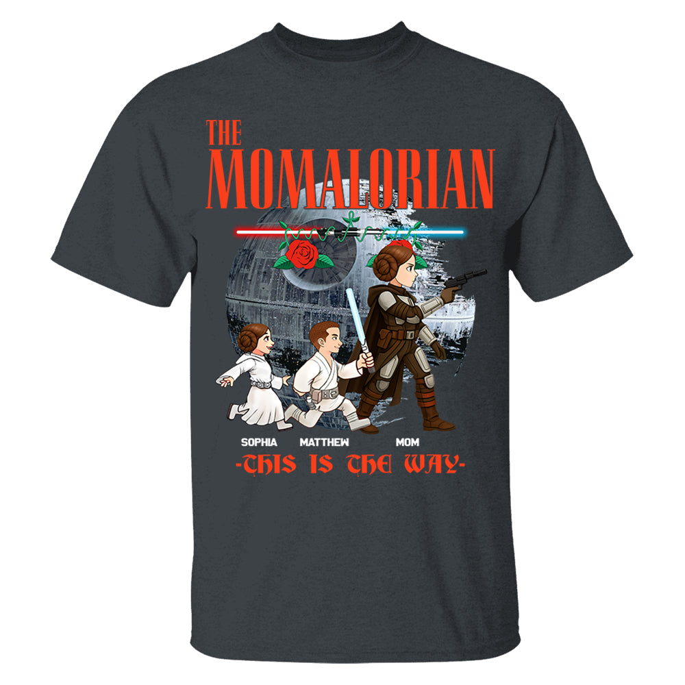 The Momalorian This Is The Way - Personalized Shirt For Mom Do99