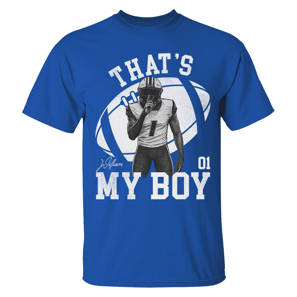 That’s My Boy - Washed Tee Retro Bootleg Shirt - Custom Photo Football Players - Gift For Sport Family T1807 T24