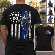 Proud Police Dad Shirt – Custom Name Gift For Dad Of Police Officer, Father's Day Tee Na02 Nh00