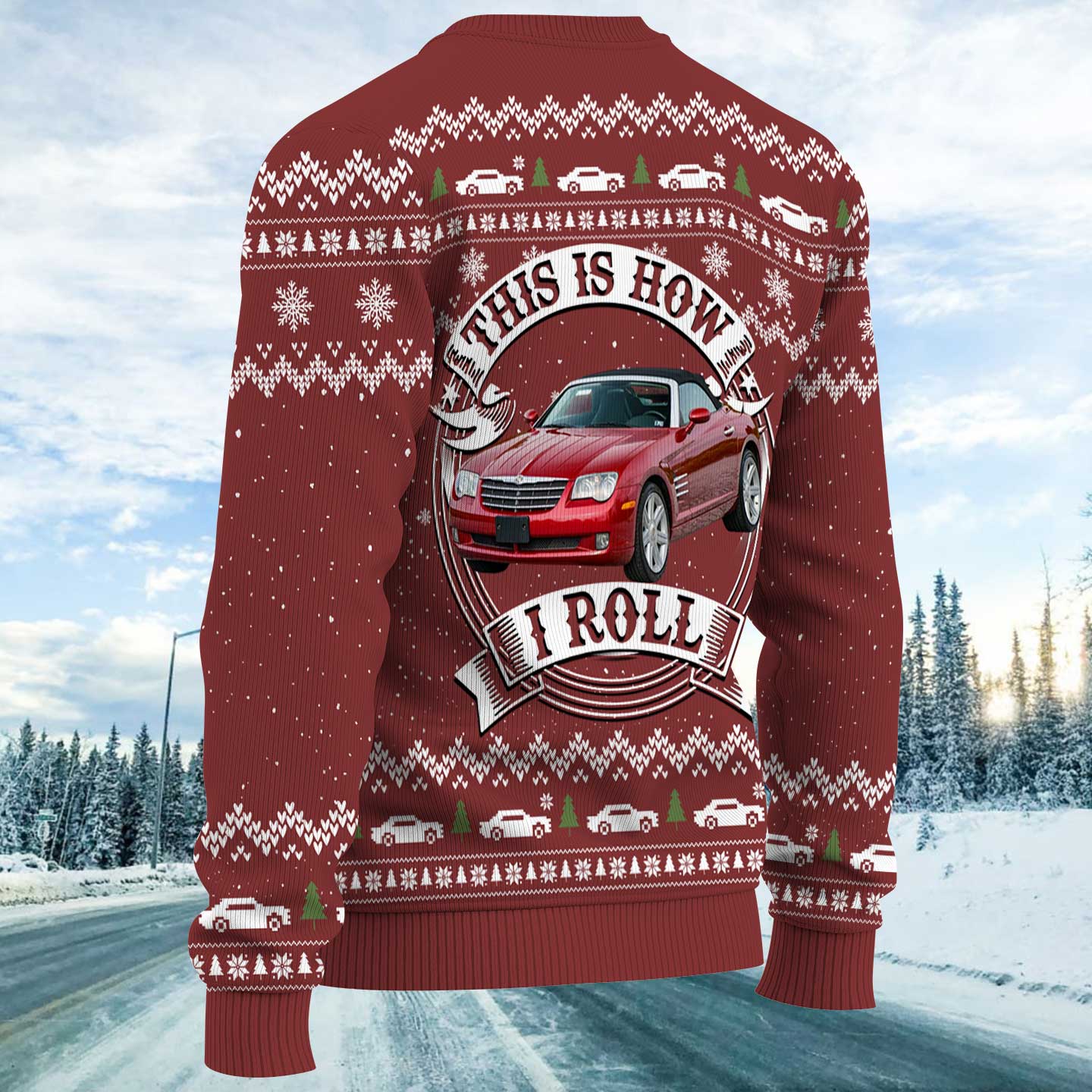 This Is How I Roll - Personalized Photo Car Ugly Sweater A2110 Pt99