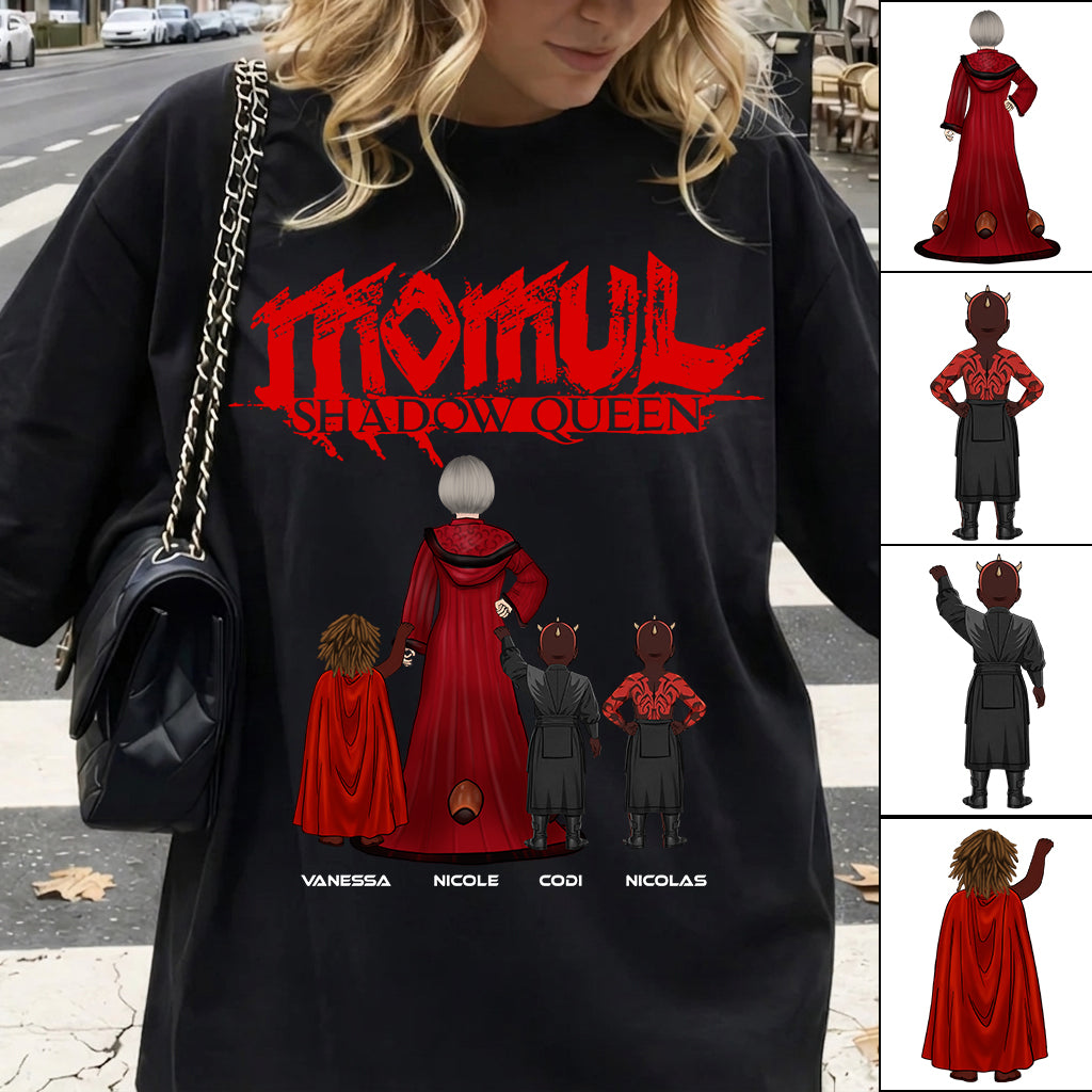 Personalized Momul Shadow Queen Shirt For Mom - Custom Mother's Day Gift 2026