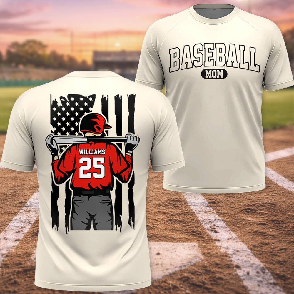 Baseball Mom - I'll Always Be Your Biggest Fan Personalized Shirt For Baseball Family NA02 Hv01