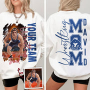Custom Photo Wrestling Shirt, Personalized Wrestling Mom Shirt, Wrestling Hoodie, Wrestling Dad Sweatshirt T1807 Pt99