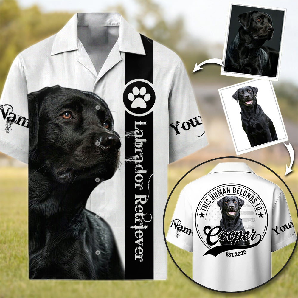 This Human Belongs To Personalized Hawaiian Shirt Gift For Dog Lover T1807 T24
