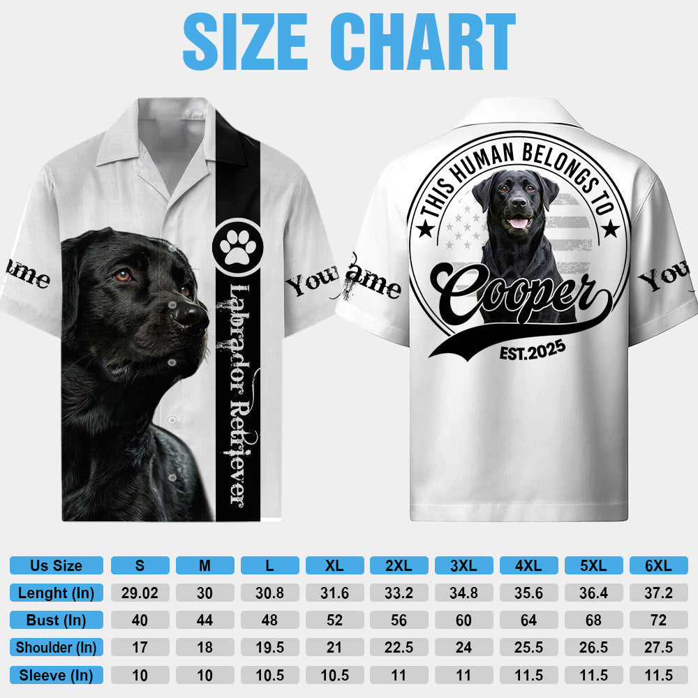 This Human Belongs To Personalized Hawaiian Shirt Gift For Dog Lover T1807 T24