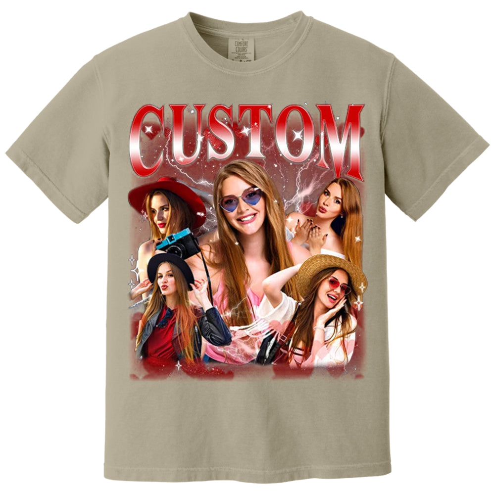 Custom Photo Bootleg Shirt, Boyfriend Bootleg Rap Tee, Customized Dog T-Shirt, Personalized Birthday Gift, Bachelorette Bootleg Shirt