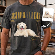 Best Dog Dad Ever, Personalized Dog Dad T-Shirt Custom Pet Photo & Name, Father’s Day Gift, American Dog Dads Gifts, Pet Lover Humor MI209 TH23