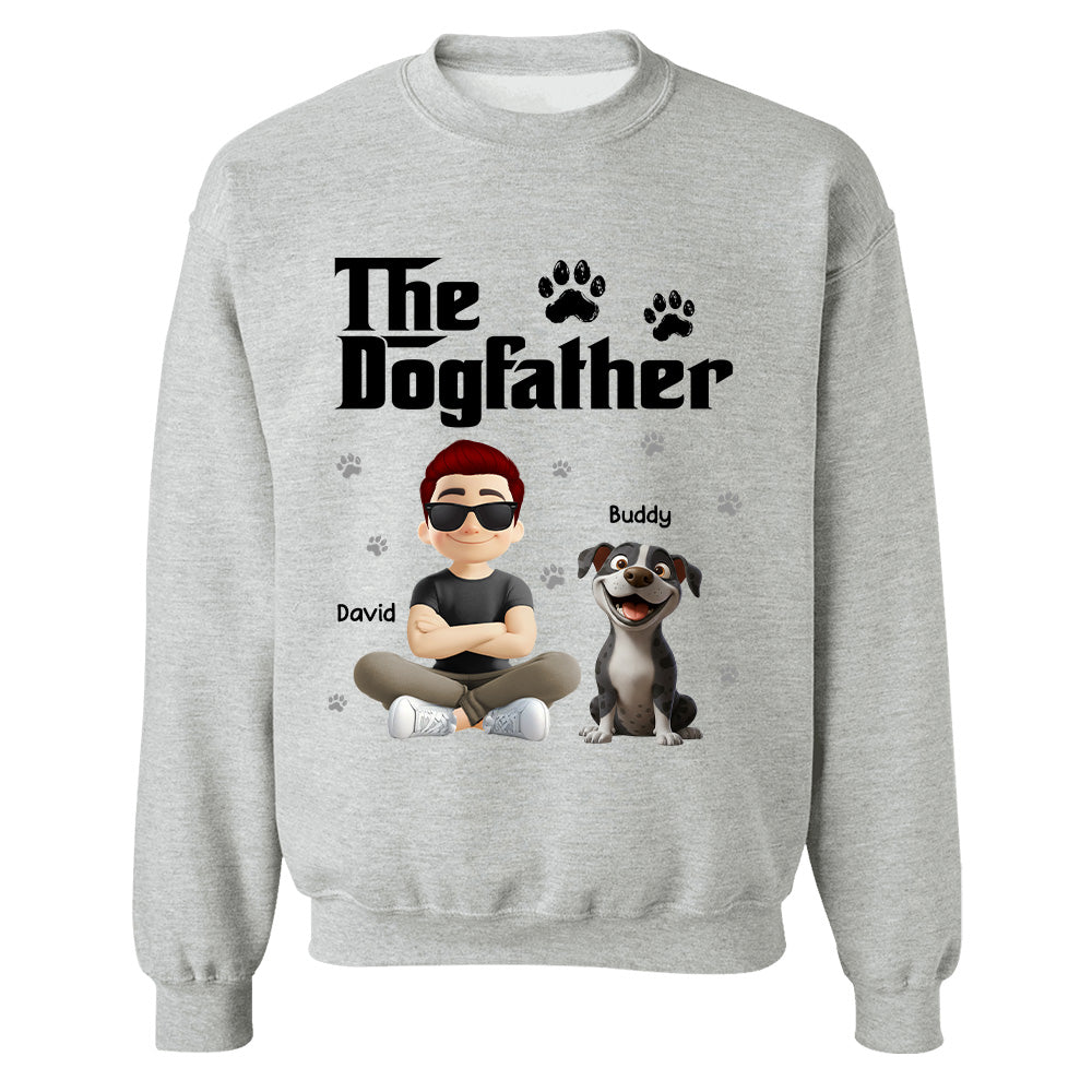 The Dogfather Dogmother - Personalized Shirt - Gift For Dog Lovers T1807 Hv01