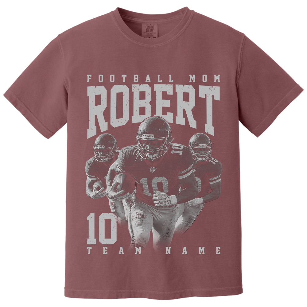 Football Lover - Personalized Washed Tee Custom Sport Players American Football Family NA04 VH01