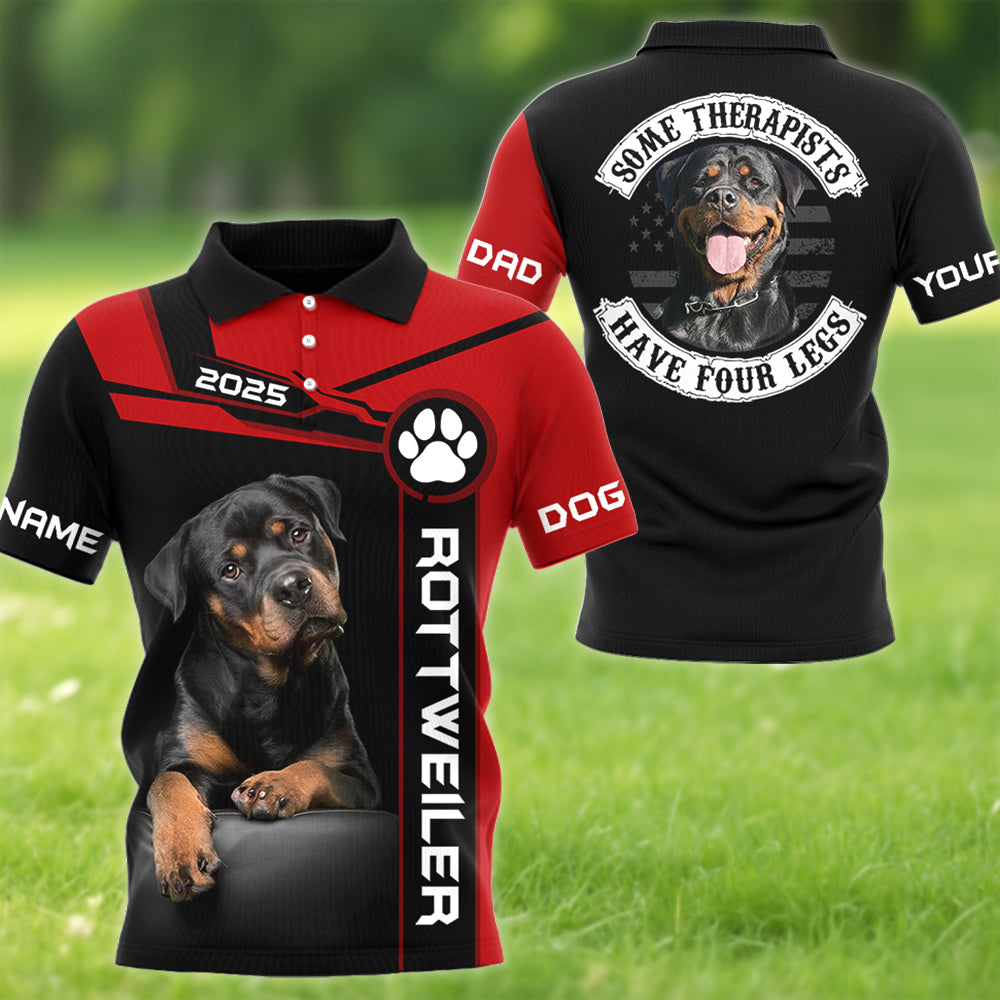 Some Therapists Have Four Legs, Personalized Dog Dad Mom Shirt , Gift For Dog Lovers T1807