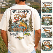 Personalized We Hooked The Best Dad T-Shirt – Personalized Fishing Grandpa Shirt Hv01