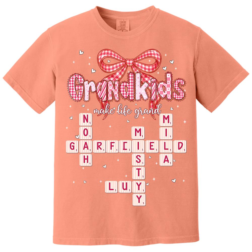 Personalized Mama Gigi Nana Crossword Valentine Shirt Nh00