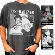 Custom Photo Dad Shirt, Personalised Comfort Colors Dad Shirt, Dad Picture Tshirt , Christmas Gift for Dad, Dad Tee, Dad Gift, Grandpa Gift VH01