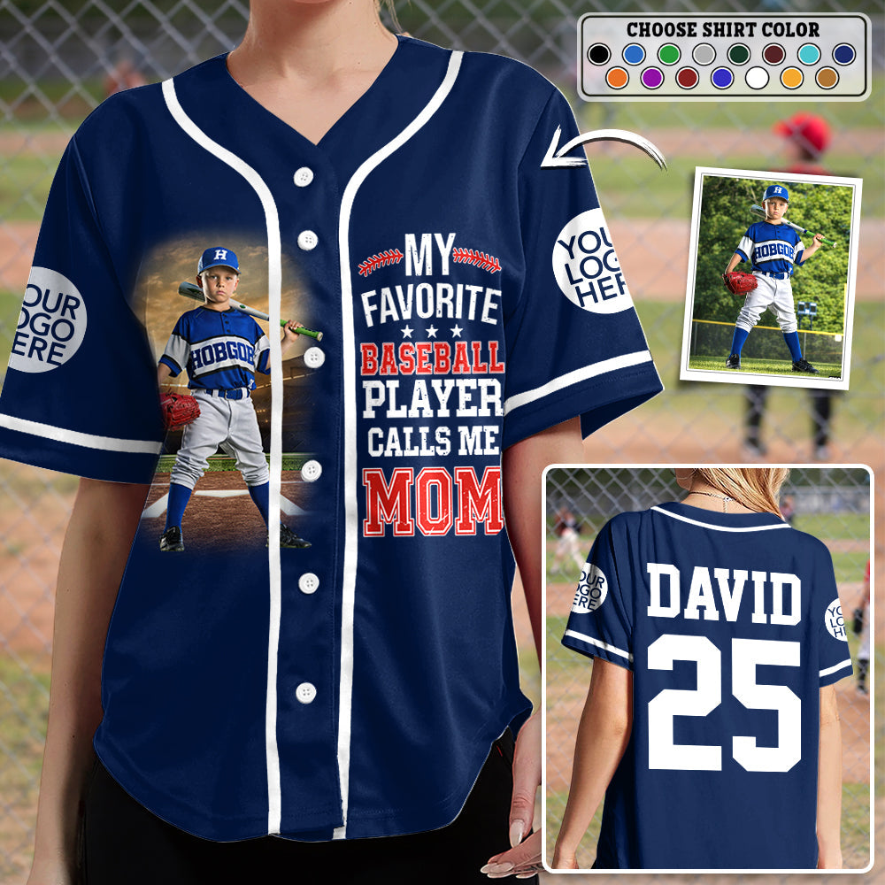 My Favorite Baseball Player Calls Me Mom Personalized Baseball Shirt Gift Baseball Mom Baseball Dad GameDay  Na02 Hv01