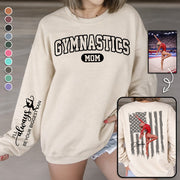 Gymnastics Mom - My Heart Is On That Floor- Personalized Shirt For Gymnastics Family A2110 Pt99