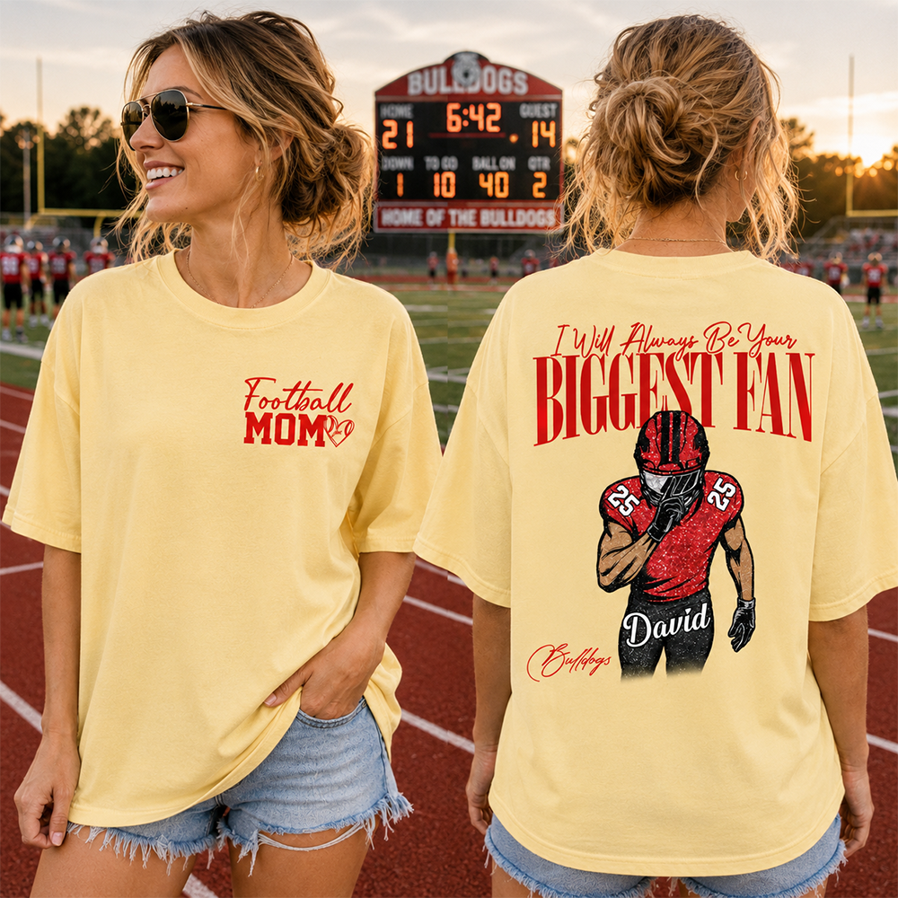 I'll Always Be Your Biggest Fan - Washed Tee Retro Bootleg Shirt For Football Players Na02 Hv01