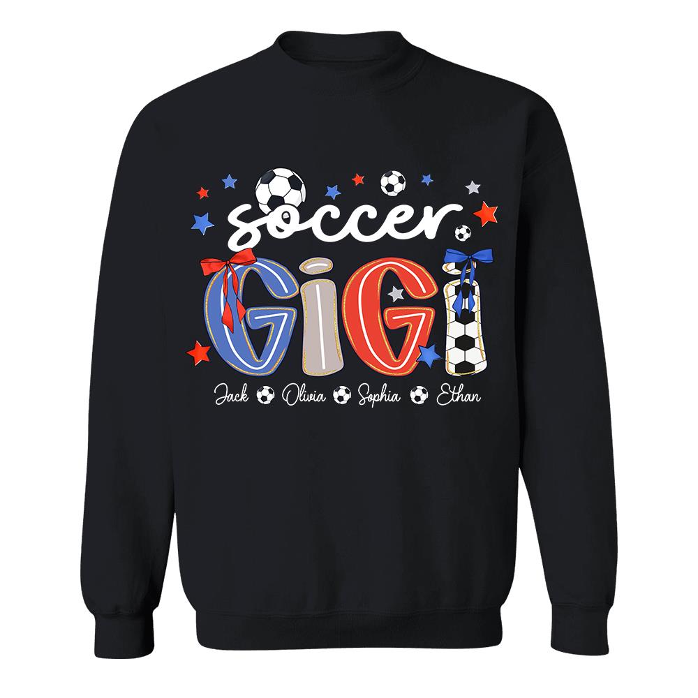 Personalized Soccer Mama Shirt, Custom Soccer Sports Grandma Nickname Shirt